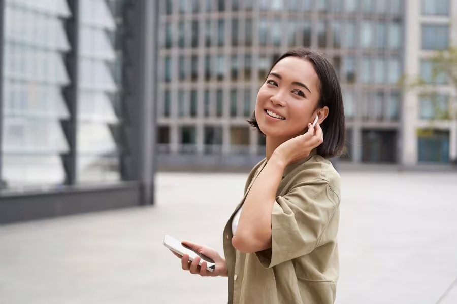 Qbuzz Audio Post Girl Walking to Work